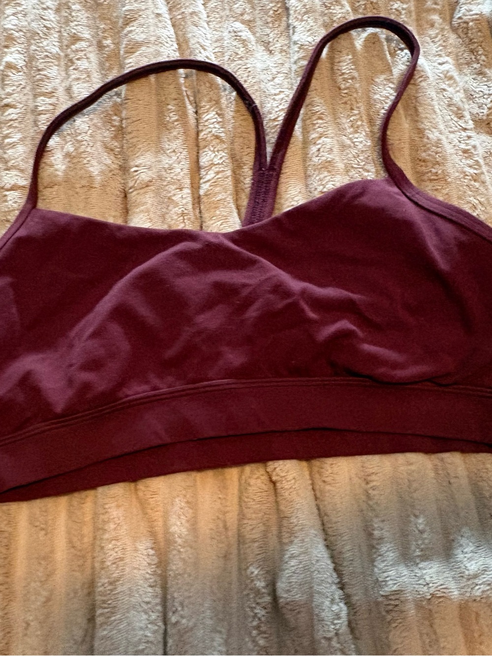 Lululemon Y bra in red